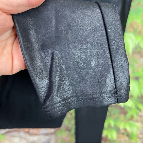 SPANX Black Leggings with Sueded Finish, M - Picture 7 of 8